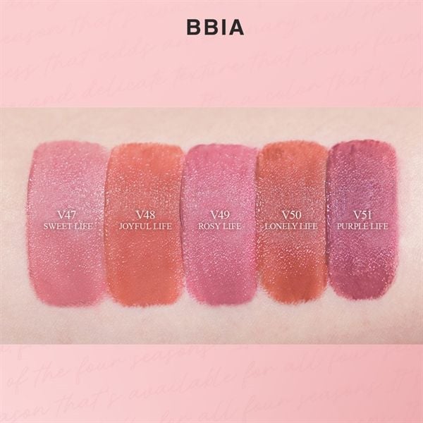 Son Kem Lì BBIA Last Velvet Tint V48 Joyful Life