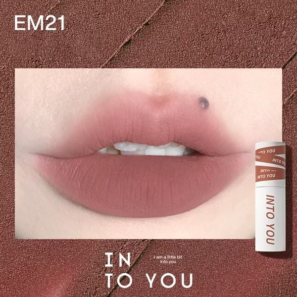 Son Kem Lì INTO YOU shero super matte lip & cheek mud EM21 dạng thỏi