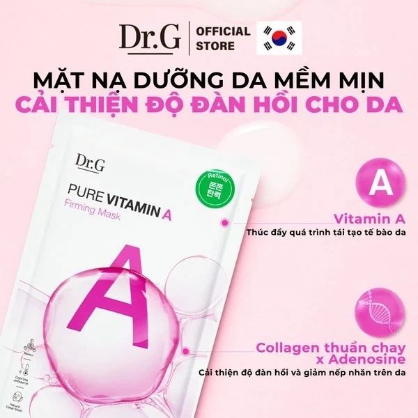 Mặt nạ giấy Dr.G Pure Vitamin A chống lão hoá Mask 23g