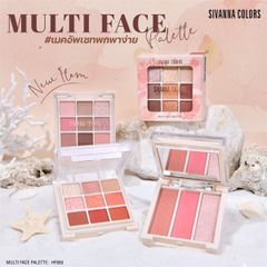 Phấn mắt 12 ô Sivanna Colors Multi Face #01 melo peart