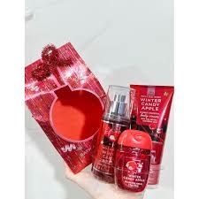 [Gift Set ] Set Quà Tặng Bath Body Works 3 Món winter candy apple