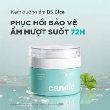 Kem dưỡng ẩm phục hồi B5 Cica Candid repair & soothing cream 50ml