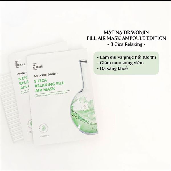 Mặt Nạ Siêu Tinh Chất Cấp Ẩm, Làm Dịu Da Dr.Wonjin Ampoule Edition Fill Air Mask