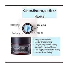 Kem dưỡng Klairs Midnight Blue Calming - 30ml Hũ