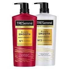 Bộ Gội Xả TRESemmé Keratin smooth Vào Nếp Suôn Mượt