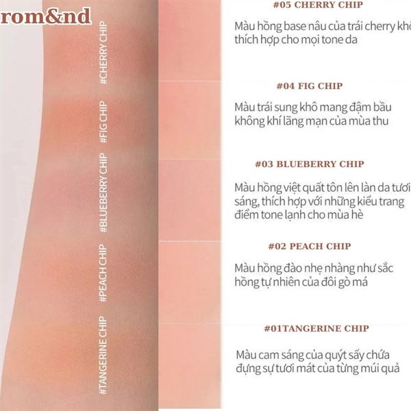 Phấn má Romand better than cheek 4g #05 cherry chip