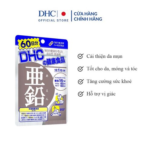 Viên uống DHC Zinc bổ sung kẽm cho cơ thể, hỗ trợ duy trì sức khỏe (30 viên)