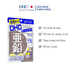 Viên uống DHC Zinc bổ sung kẽm cho cơ thể, hỗ trợ duy trì sức khỏe (30 viên)