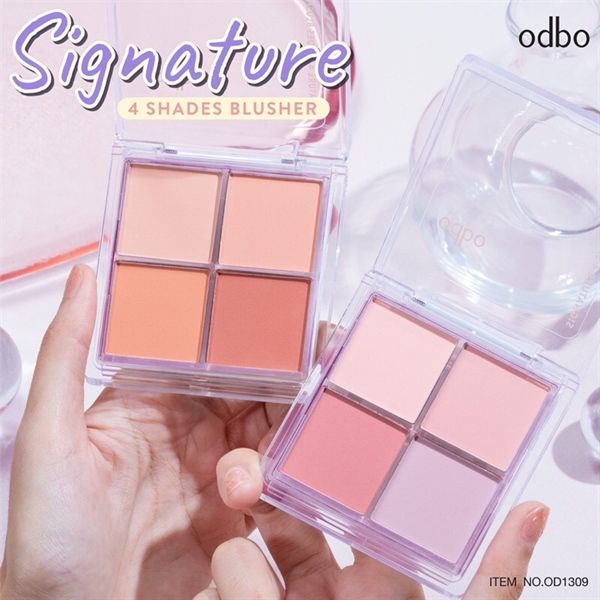Phấn Má Hồng Odbo Signature 4 Shades Blusher #02