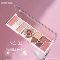 Bảng Phấn mắt Sivanna Lovely Multi #03-warm basic