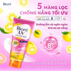 Dưỡng thể chống nắng Bioré UV body care cream spf50+pa+++ 150ml #intensive aura