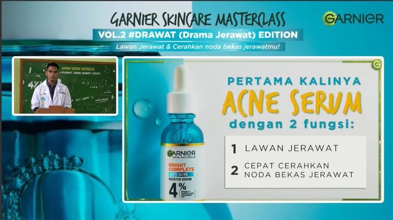 Serum Garnier Giảm Mụn Mờ Thâm Cho Da Dầu, Mụn 30ml