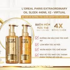 Bộ Gội Xả L'Oreal Paris Elseve Extraordinary Oil Smooth Suôn Mượt 440ml