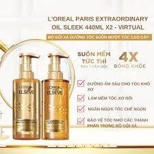 Bộ Gội Xả L'Oreal Paris Elseve Extraordinary Oil Smooth Suôn Mượt 440ml