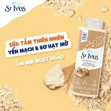 Sữa Tắm St.Ives Dưỡng Ẩm Da Yến Mạch & Bơ Hạt Mỡ 650ml