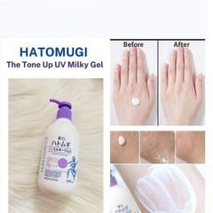 Sữa Dưỡng Thể Hatomugi Nâng Tông Da, Chống Nắng 250ml