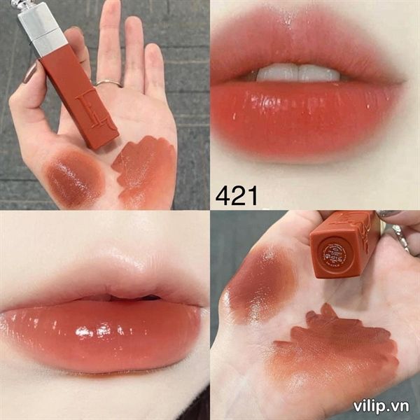 [unbox] son tint Dior addict lip tatoo #421cam trà