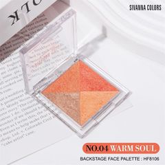 Phấn má SIVANA backstage face palette 4màu tích hợp