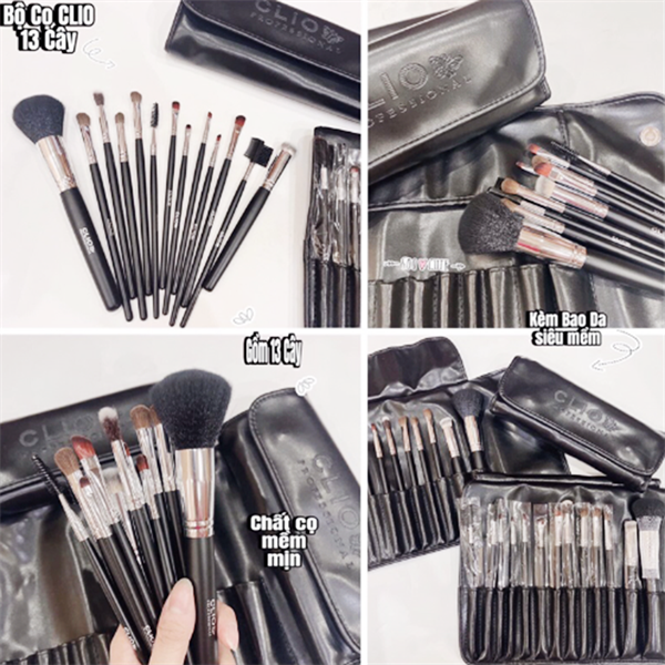 Bộ cọ trang điểm CLIO Professional 13 cây