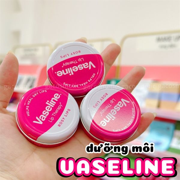Son dưỡng hồng môi hộp thiếc hương hoa hồng Vaseline Lip Therapy Rosy Lips (20g) nước Anh