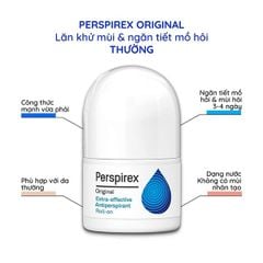 lăn khử mùi ráo đến 24h Perspirex đa công năng