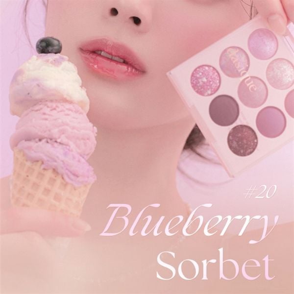 Phấn Mắt Dasique Shadow Ice Cream Palette 9 Colors blueberry