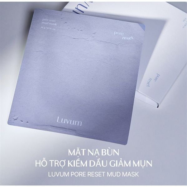 Mặt Nạ bùn LUVUM pore reset mud mask thu nhỏ lỗ chân lông