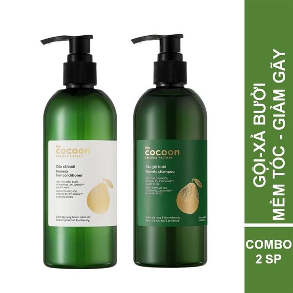 Bộ Gội Xả Bưởi Cocoon Giảm Gãy Rụng Tóc (310ml/chai)
