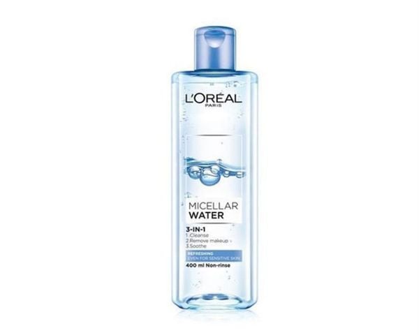 Nước tẩy trang L’Oreal Paris 3-in-1 Micellar Water 400ml da dầu