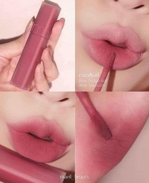 Son kem lì Romand blur fudge tint #06 hồng mận