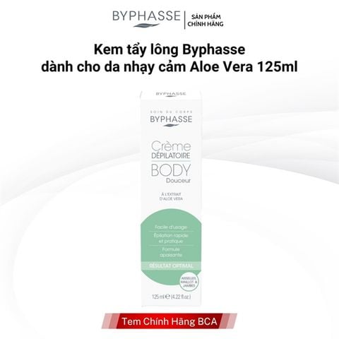 Kem Tẩy Lông Byphasse Chiết Xuất Tơ Tằm 125ml
