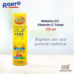 Nước hoa hồng dưỡng trắng da cc melano rohto 170ml