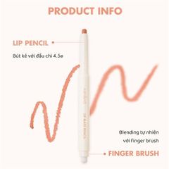 Chì kẻ viền môi nhung lì Romand lip matte pencil #04