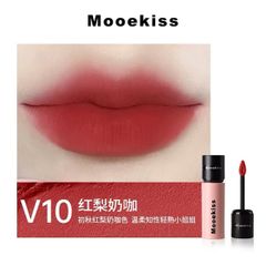 Son Môi Mooekiss velvet lip mud Chất Nhung Lì Lâu Trôi #V10
