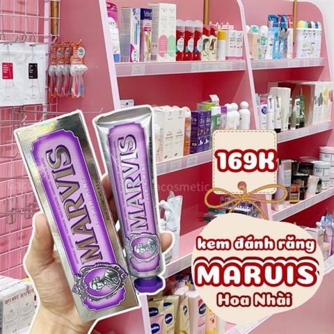 kem đánh răng siêu xịn Marvis trắng răng khử mùi #nhài-bạc hà