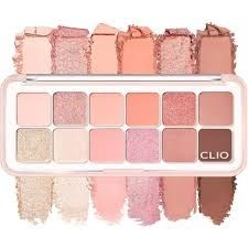 Bảng Phấn mắt 12ô Clio pro eye palette air #09-peach mate apple