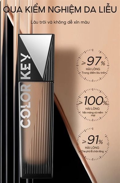 Kem Nền cho da dầu Colorkey Matte Flawless Liquid Foundation 30g #C1