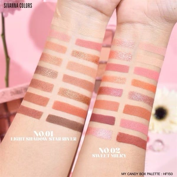 Phấn mắt 16ô Sivanna My Candy Box Palette #02