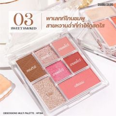 bảng màu mắt Sivanna Colors Obsessions Eyeshadow Palette 7ô