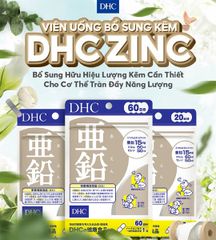 Viên uống DHC Zinc bổ sung kẽm cho cơ thể, hỗ trợ duy trì sức khỏe (30 viên)