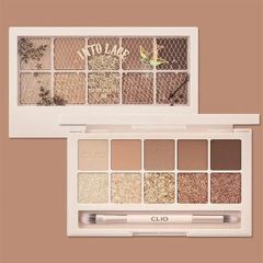 Phấn Mắt CLIO Pro Eye Palette 08 Into Lace 10 ô