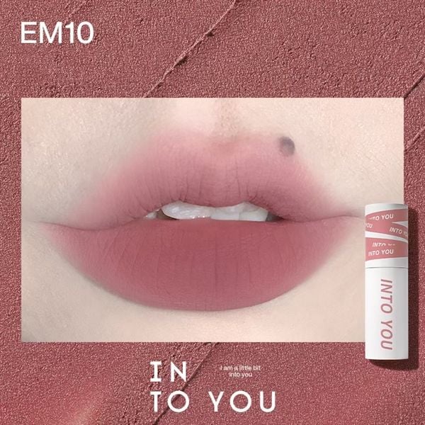 Son Kem Lì INTO YOU shero super matte lip & cheek mud EM10 dạng thỏi