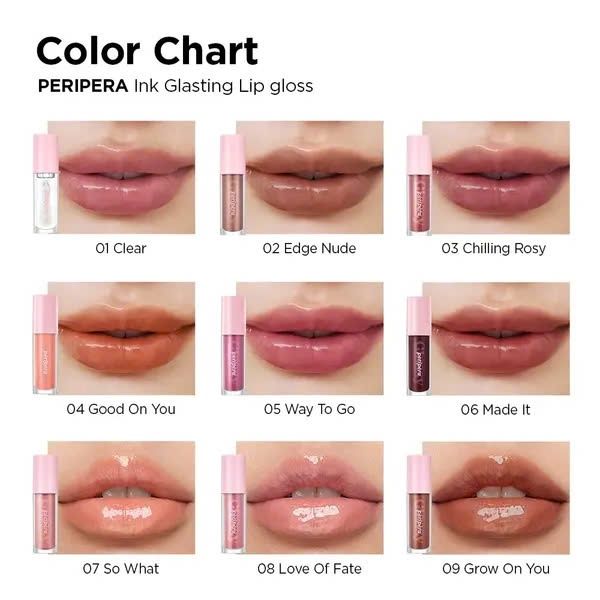 Son Tint Bóng Peripera Bóng Nhẹ Ink Glasting Lip Gloss 4.5ml #06 made it