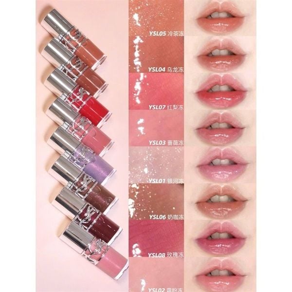 (mini) Son Dưỡng Môi YSL Loveshine Plumping Lip Oil Gloss #01-không màu