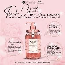 Sữa tắm dưỡng trắng da cánh hoa hồng Damask Weilaiya Grand Rose Extracts