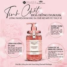 Sữa tắm dưỡng trắng da cánh hoa hồng Damask Weilaiya Grand Rose Extracts