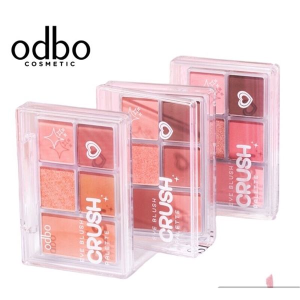 ￼Bảng phấn mắt và má hồng ODBO Eye Blush CRUSH #01