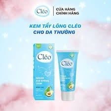 Kem Tẩy Lông Cléo Hair Removal Cream Bikini #da thường xanh dương