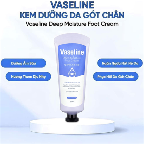 Kem Dưỡng Da Chân Vaseline Deep Moisture Foot Cream 60ml