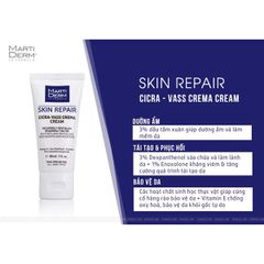 Kem Dưỡng Tái Tạo & Phục Hồi Da Nhạy Cảm - MartiDerm Skin Repair Cicra Vass Cream